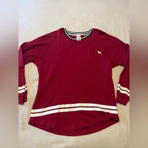 Victoria Secret Pink Maroon Top